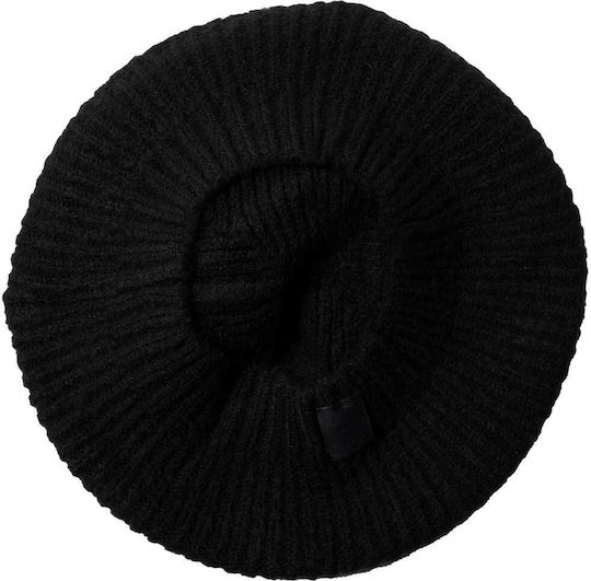 Pom Pom Beanie Frauen Beanie Gestrickt in Schwarz Farbe