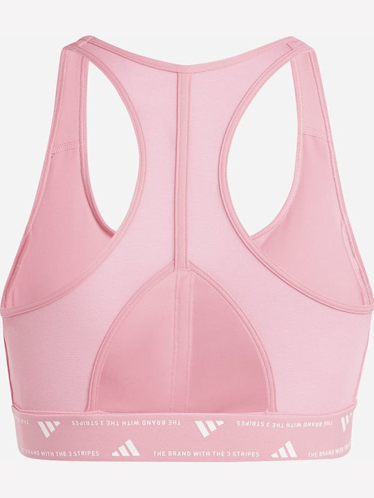 adidas Powerimpact Women's Sports Bra with Removable Padding Pink