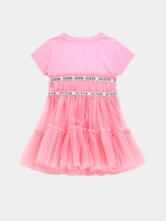 Guess Παιδικό Φόρεμα Τούλινο Ροζ