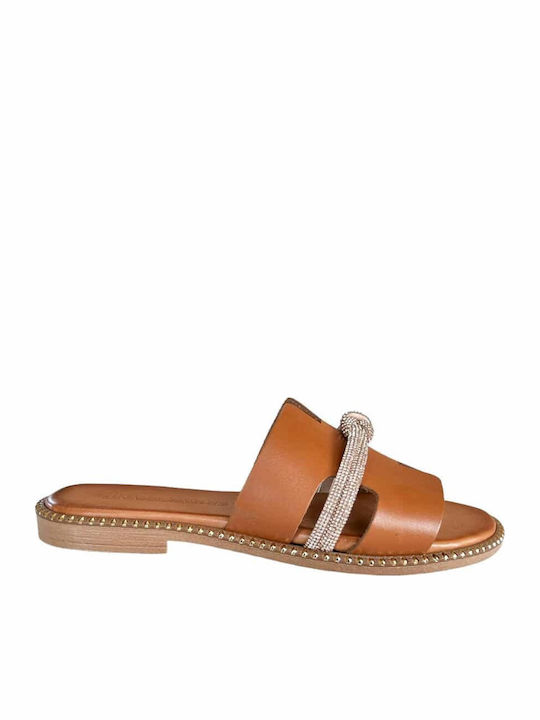 Sandale Casual Damă Din Piele Tabac Maro