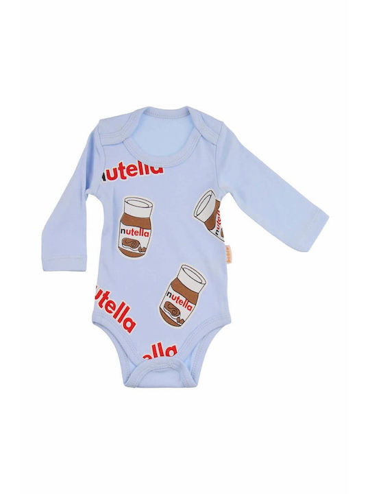 Lullaby Baby Bodysuit Set with Pants Light Blue