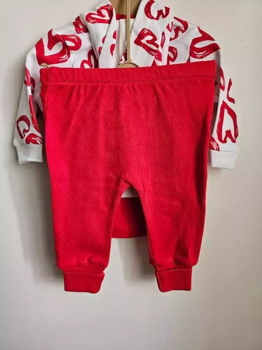 Cosay Baby Bodysuit Set with Accessories RED