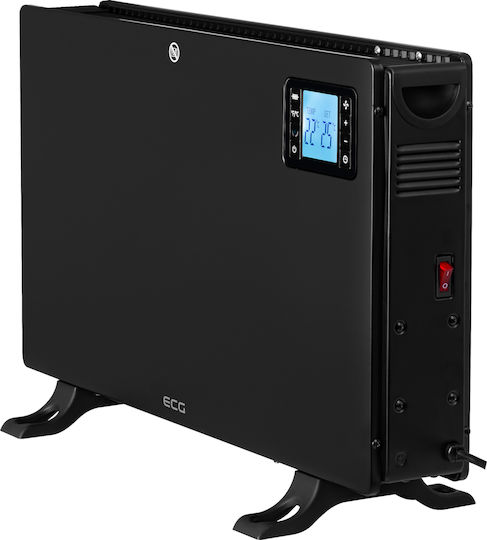 ECG Convector Etaj 2000W cu Termostat Electronic 59x37.5cm Negru
