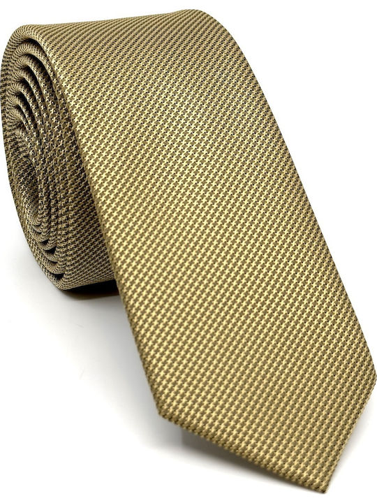 Legend Accessories Σετ Ανδρικής Γραβάτας με Σχέδια σε Χρυσό Χρώμα