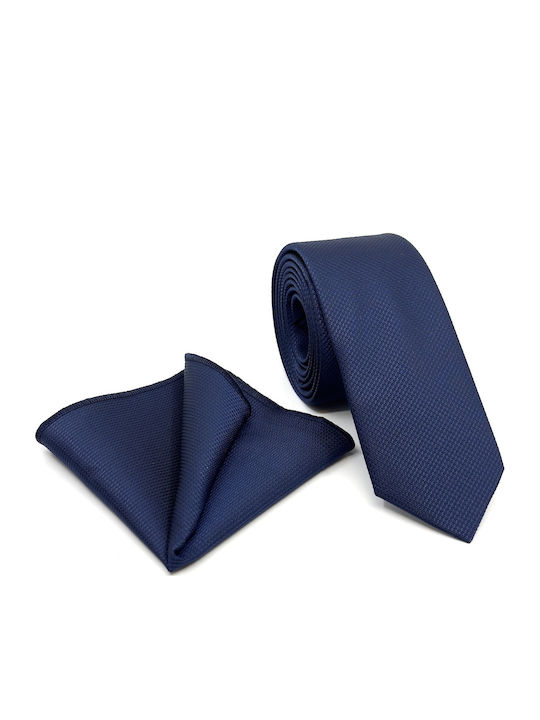Legend Accessories Herren Krawatten Set Gedruckt in Blau Farbe