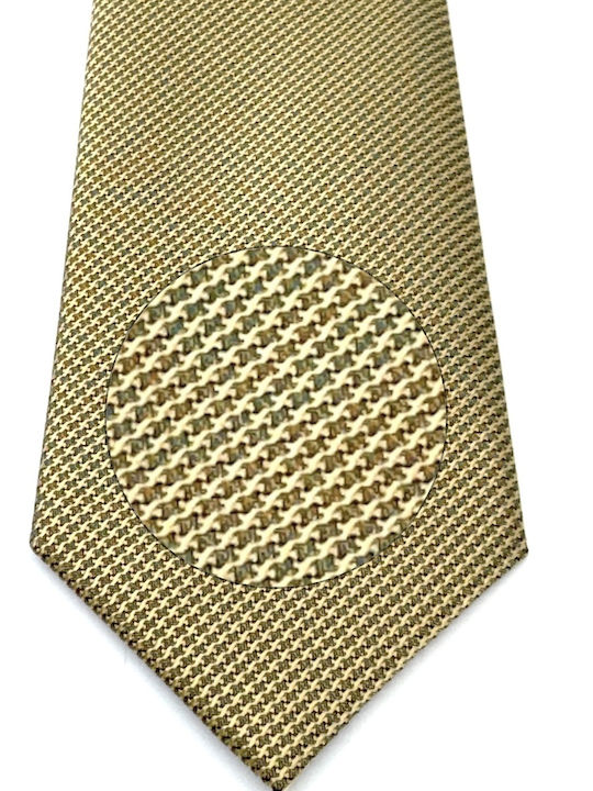 Legend Accessories Σετ Ανδρικής Γραβάτας με Σχέδια σε Χρυσό Χρώμα