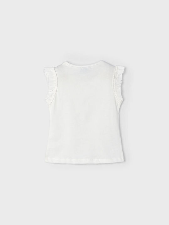 Mayoral Kids Blouse Sleeveless Ecru