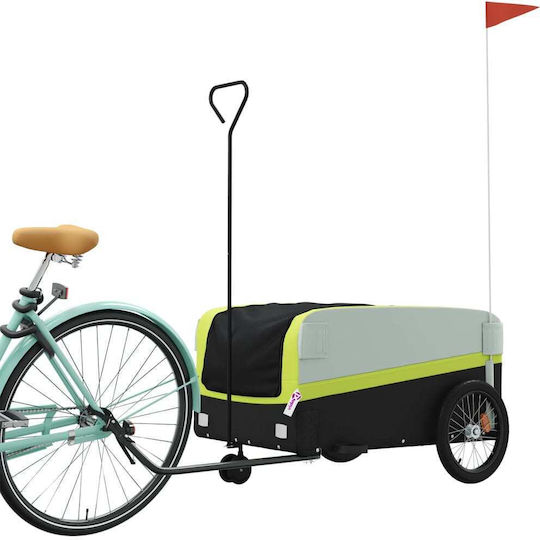 Vidaxl Remorcă Pentru Bicicletă Negru Verde 45 Kg Fier