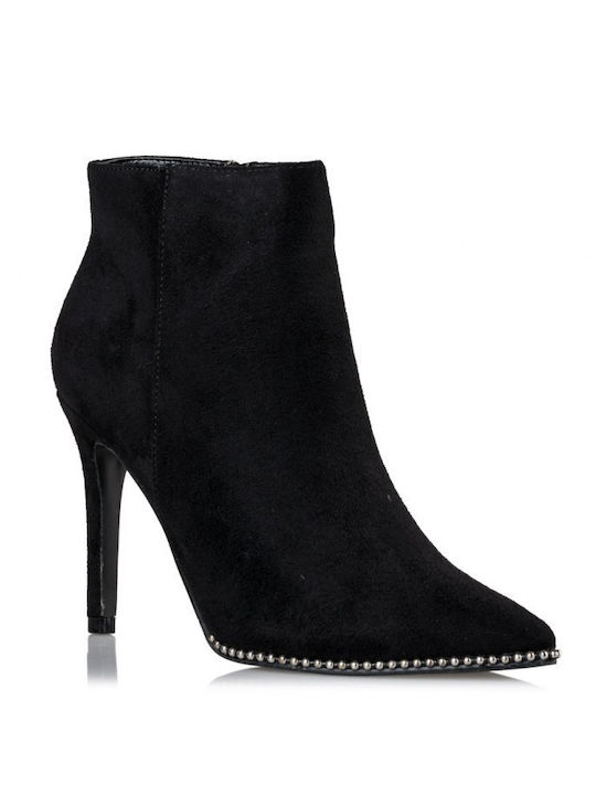 Women's Ankle Boots with High Heel Black