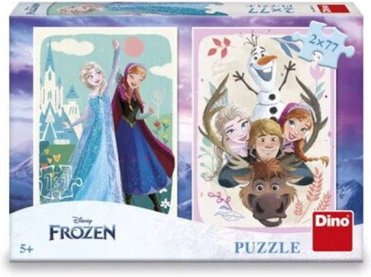 Kinderpuzzle Anna And Elsa für 5+ Jahre 77pcs Dino