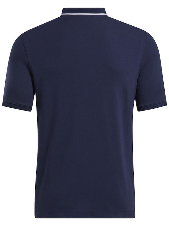 Reebok Men's Athletic Short Sleeve Blouse Polo Navy