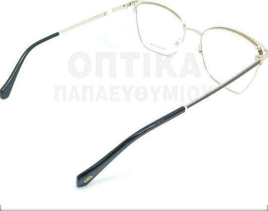 Rebecca Blu Rebecca Blu Rj03 Frauen Metallischer Katzenauge Brillengestell Rot RB7620