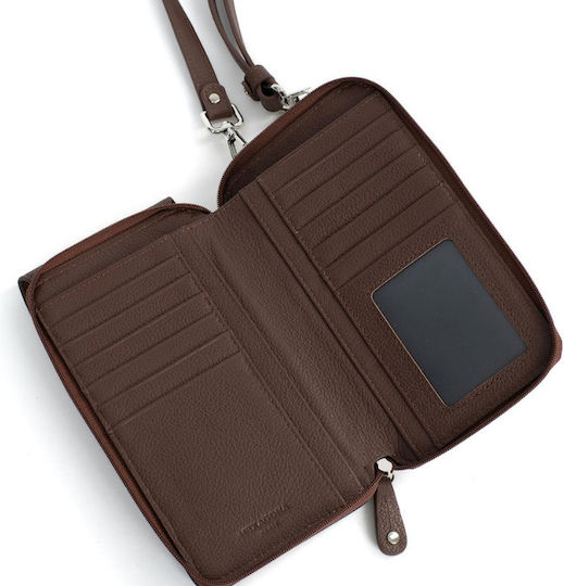 Hexagona Desk Stand for Mobile in Brown color 28242-04