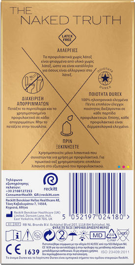 Durex Προφυλακτικά Real Feel 6τμχ 56mm Natural