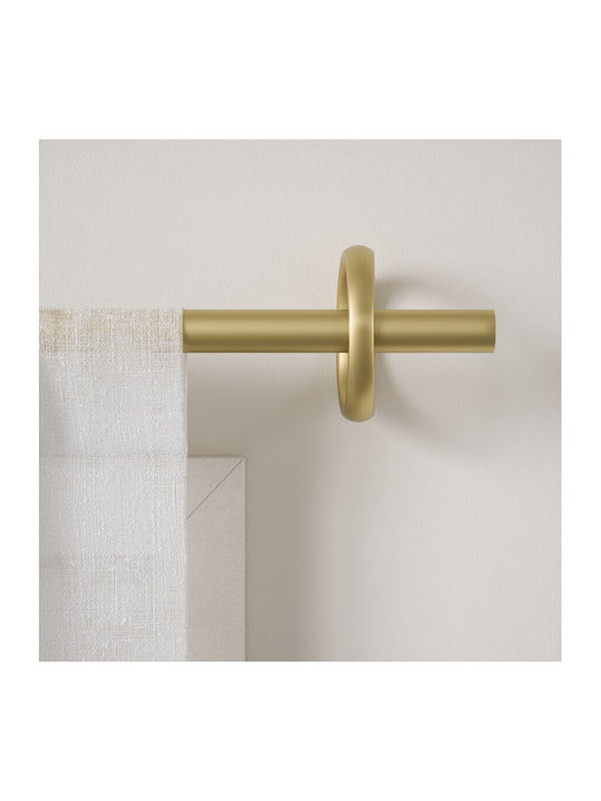 Umbra Extendable Metallic Curtain Pole Ringlet Single Ø25mm 107-305cm Gold