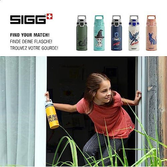 Sigg One Παιδικό Παγούρι Αλουμινίου με Καλαμάκι Non Spill 600ml