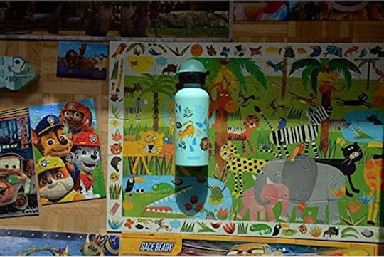 Sigg Jungle Kids Water Bottle Aluminium with Straw Non Spill 0.4ml (Various Designs/Colours)
