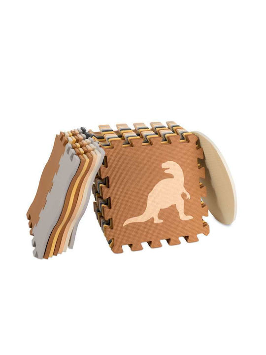 Loco Interactive Floor Puzzle Animals with Animals Beige Brown-Grey 36 Pieces
