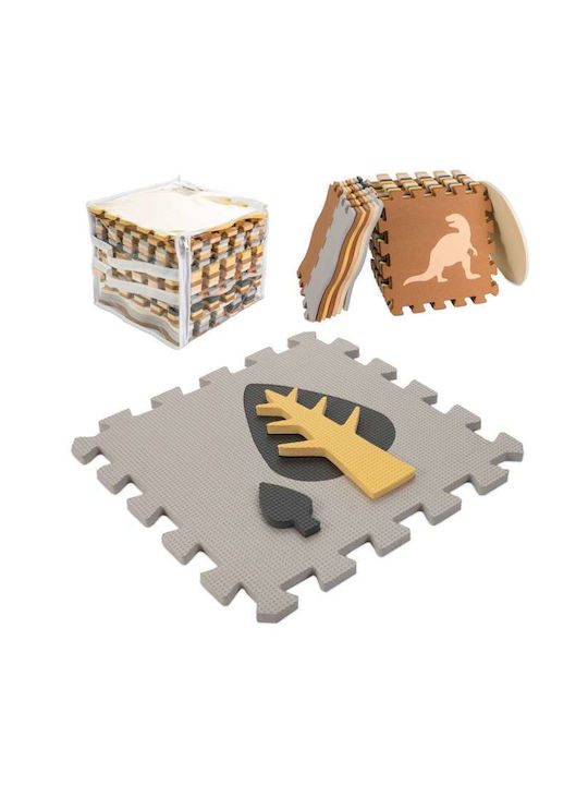 Loco Interactive Floor Puzzle Animals with Animals Beige Brown-Grey 36 Pieces