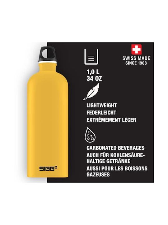 Sigg Traveller Παγούρι Αλουμινίου 1000ml Κίτρινο