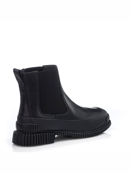 Pix Leder Stiefeletten Damen Schwarz