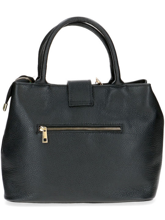 Caprice Leather Women's Bag Tote Hand Black