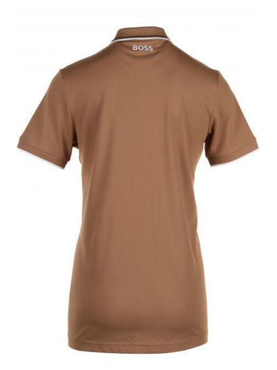 Hugo Boss Paddy Ανδρική Αθλητική Μπλούζα Κοντομάνικη Polo Camel