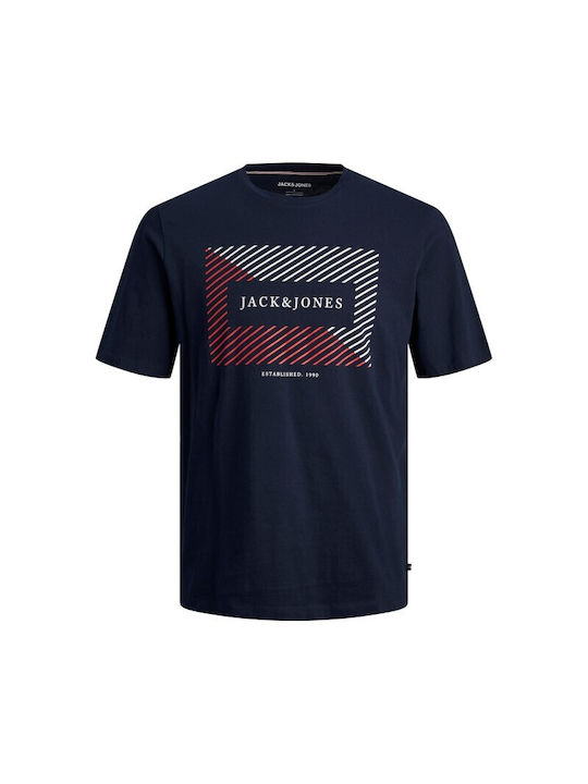 Jack & Jones T-shirt Bărbătesc cu Mânecă Scurtă sacou bleumarin