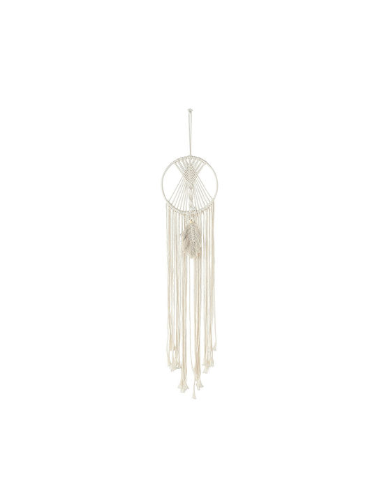 ArteLibre Κρεμαστό Γούρι Μάτι Λευκό από Ύφασμα 20cm