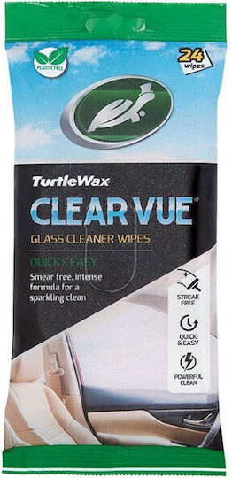 Turtle Wax Cleare Vue Glasreinigungstücher für Autos 24Stück