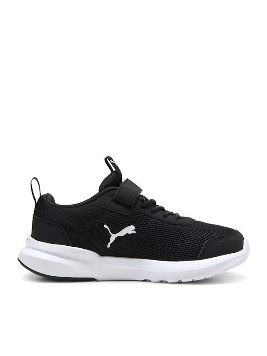 Kruz Track Kids Sneakers with Scratch Black