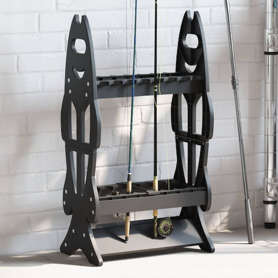 vidaXL Fishing Rod Storage Base from Plastic 80cm
