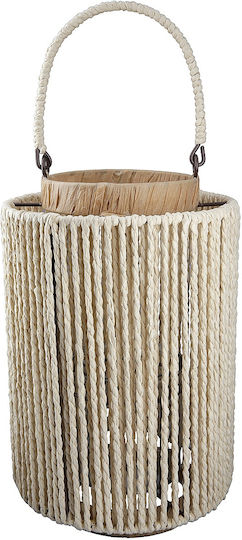 ArteLibre Laterne Korbweide Braun 28cm 1Stück