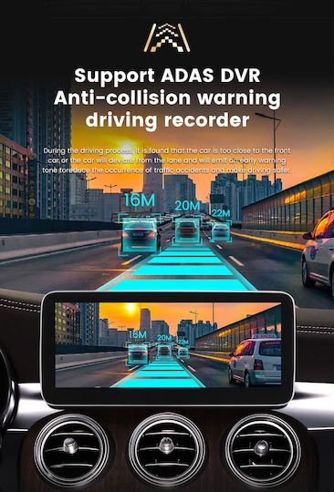 Carmedia Автомобилна Аудио Система (Блутут/USB/WiFi/GPS/Apple-Carplay/Android-Auto) с Тъчскрийн 10.25"