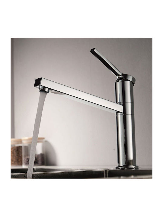 Inter Ceramic Alpaca Ένθετος Νεροχύτης Inox Μ80xΠ50cm Ασημί