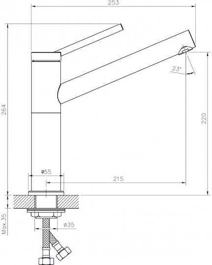 Inter Ceramic Alpaca ICSETICF7187186ICK8060A16L Drop-In Spüle Inox B80xT60cm Silber