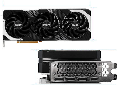 Palit GeForce RTX 4070 Ti Super 16GB GDDR6X GamingPro Placă Grafică