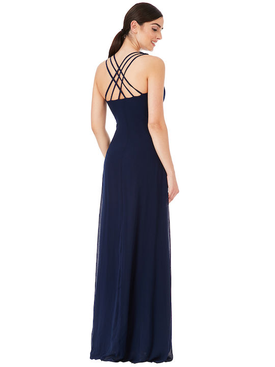 Summer Maxi Dress for Wedding / Baptism Blue Navy