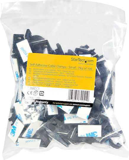 StarTech CBMCC1 Kabelclips-Organizer 100Stück Schwarz