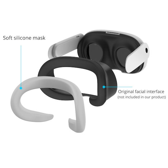 Vortex Virtual Reality Husă VR pentru Meta Quest 3 în Culoare Neagră