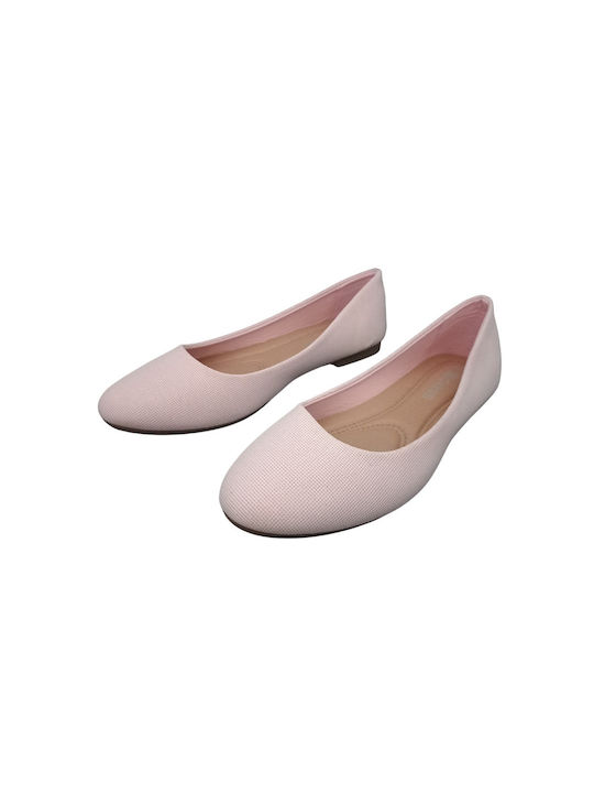 Xcess Anatomic Fabric Ballerinas Pink