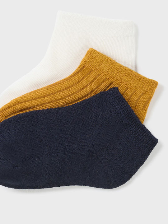 Mayoral Kids' Socks Ochre 3 Pairs