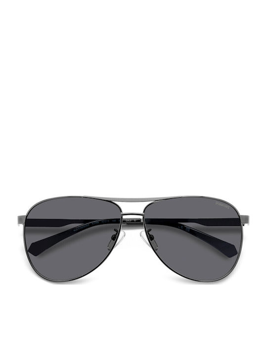 Polaroid Men's Sunglasses With Grey Metallic Frame And Grey Lens PLD2160/G KJ1/M9