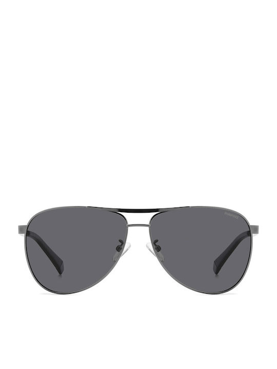 Polaroid Men's Sunglasses With Grey Metallic Frame And Grey Lens PLD2160/G KJ1/M9
