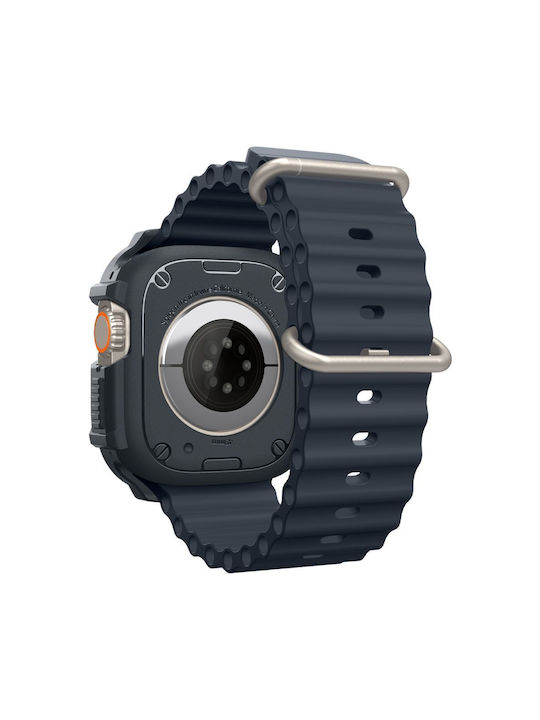 Spigen Rugged Armor Silicone Case in Gray color for Apple Watch Ultra 1 / 2 (49 mm)