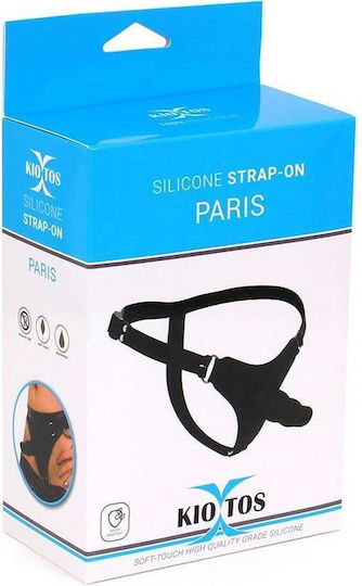 Kiotos Paris Harness with Dildo 12cm in Black Color