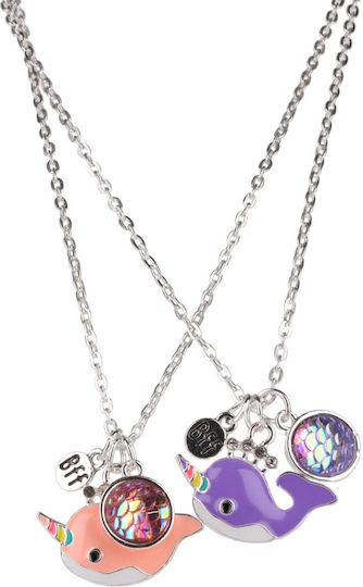 Gama Brands Hanging Double Necklace Jewelry Game Whales Crowns