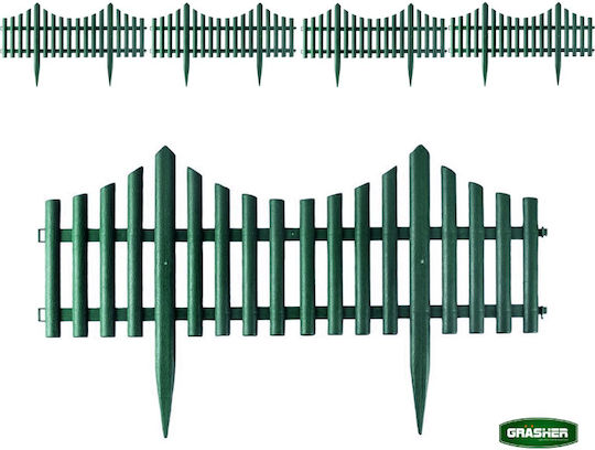 Grasher Plastic Garden Hedge In Green Colour 33cm x 2.3m 4 Pieces