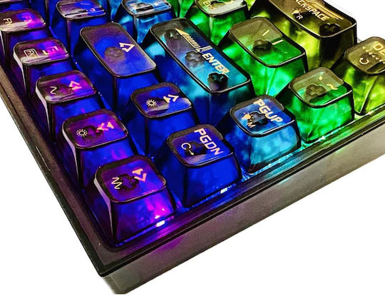 Redragon K631CTB-RGB-PRO Ασύρματο Gaming Μηχανικό Πληκτρολόγιο 65% με Custom διακόπτες και RGB φωτισμό (Αγγλικό US)
