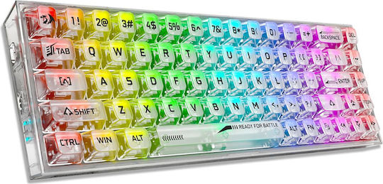 Redragon K631CT-RGB-PRO Wireless Gaming Mechanical Keyboard 65% with RGB Lighting English US White CT-RGB